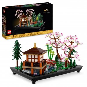 promo LEGO Icons Le Jardin Paisible - Kit de Jardinage Botanique Zen pour Adultes avec Fleurs de Lotus - Décoration Personnalisable - Inspiré par Les Traditions Japonaises - Cadeau Femmes, Hommes 10315