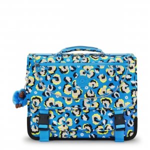 promo Kipling Preppy Sac à Dos, 41 x 17,5 x 33, Leopard Floral (Bleu)