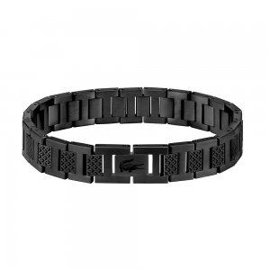 promo Lacoste Bracelet à maillons pour Homme Collection METROPOLE Embelli avec motif petit piqué - 2040119