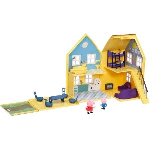 promo Peppa Pig, Maison de Luxe avec 2 Personnages, Grande Maison Dépliable avec 6 espaces de Jeu, Figurines & Accessoires, Jouet pour Enfants dès 3 Ans, 4963