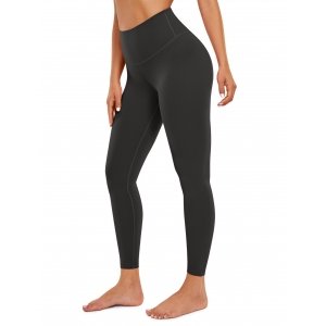 promo CRZ YOGA Femmes Butterluxe Yoga Leggings 64cm - Taille Haute Ultra Douce Entraînement Leggings Noir 42