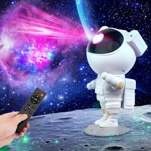 promo hangyiwei Astronaute Projecteur Galaxy, Projecteur ciel etoile d'astronaute avec Nébuleuse et Étoile, Minuterie, Télécommande et Angle Réglable, Projecteur Galaxie Meilleur Cadeau pour les enfants