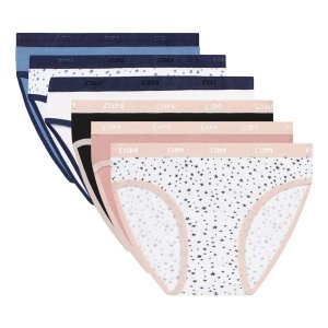 promo DIM Culotte Fille Les Pockets Coton Doux x6, Lot Stars, 10 ans