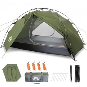promo Night Cat Tente de Camping pour 2 Personnes Tente de Randonnée Imperméable Facile à Installer légère pour la Randonnée