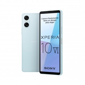 promo Sony Xperia 10 VI Bleu - 6.1 Pouces 21:9 Wide OLED - Trois Longueurs Focales - Prise Jack 3.5 mm - Android 14 - Débloqué - 128GO - 8GO RAM - Extension Garantie 12 Mois Offerte [Exclusivité Amazon]