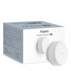 promo Aqara Détecteur de Présence FP2, Radar mmWave Détecteur de Présence Filaire, Positionnement de Zone, Détection Multi-Personnes et Chute, Compatible avec HomeKit, Alexa, Google Home et Home Assistant