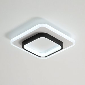 promo Goeco Plafonnier LED Carré, Lampe de Plafond Moderne 20W 2300LM pour Couloirs Salon Chambre à coucher, Diamètre 24cm, Gradable 3000K / 4500K / 6500K