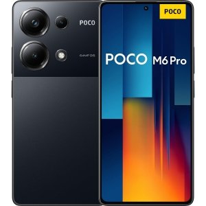 promo Xiaomi POCO M6 Pro, Téléphone Mobile 8/256Go Noir, Carte SIM Non Incluse, Smartphone Android, Version FR