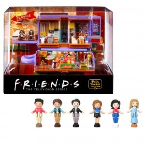 promo Polly Pocket Coffret Exclusif Friends Forme Tasse À Café Central Perk, avec 6 Poupées, 9 Accessoires Et 3 Lieux Emblématiques, À Collectionner, Jouet Adulte, A Partir De 14 Ans, HKV74