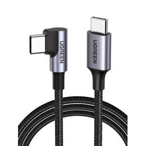 promo UGREEN Câble USB C vers USB C Coudé PD 60W Charge Rapide Câble Type C 90 Degrés Compatible avec iPhone 16 Plus Pro Max 15 Galaxy S24 Plus Ultra S23 A55 A35 MacBook Pro iPad Air Manette (2M)