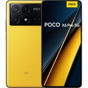 promo Xiaomi POCO X6 Pro 5G, Téléphone Mobile 12/512Go Jaune POCO, Carte SIM Non Incluse, Smartphone Android, Version FR