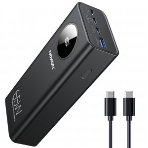 promo NOHON 65W Batterie Externe 26800mAh Power Bank: 4 Ports Batterie Chargeur Portable USB C PD 3.0 Charge Rapide avec écran LED | Compatible avec iPhone15 14 13 12 11 Macbook Huawei iPad Pro Samsung