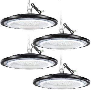 promo ZXICH 300w UFO LED High Bay Light, Spot intérieur 45000lm, 6000k blanc froid UFO LED atelier lumière, ip65 imperméable à l'eau lampe industrielle usine, garage, entrepôt High Bay light