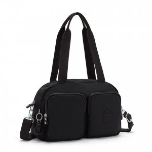 promo Kipling COOL DEFEA Sac à bandoulière de taille moyenne, Black Noir (Noir)