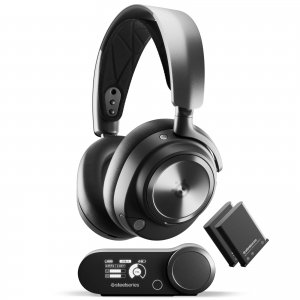 promo SteelSeries Arctis Nova Pro Wireless - Casque gaming multi-système - Haut-parleurs magnétiques en néodyme - ANC - Autonomie illimitée - Micro ClearCast Gen 2 - PC, PS5, PS4, Switch, Mobile