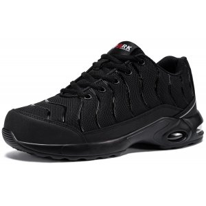 promo LARNMERN Chaussures de Sécurité Hommes Embout en Acier Basket de Securite Confortable Chaussures Travail Sécurité Coussin d'air Légères Anti-Perforation (Noir, 49EU)