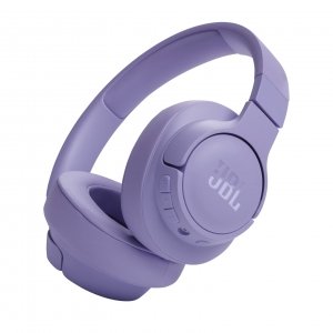 promo JBL Tune 720BT, casque audio sans fil, léger et confortable, Bluetooth 5.3, autonomie jusqu'à 76 h, charge rapide, son JBL Pure Bass, violet