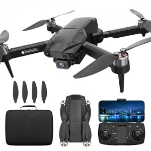 promo Karuisrc F198 Drone avec Caméra 720P HD,135° Ajustable Dual Caméras AIdrone pour Adultes,Vidéo en direct WIFI pour Débutants,Moteur Brushless Drone FPV,Maintien de l'altitude, Mode sans tête,3D Flips