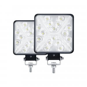 promo MONDEVIEW Pair 4” Phare de Travail LED Tracteur 36W 3600LM 6000K Phare LED 4x4 IP67 Feux Additionnels LED Moto Carré 8D Lentille Extrêmement Haute Luminosité pour Tracteur SUV Camion Garage Jardin