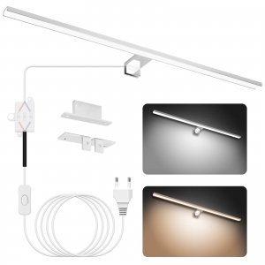 promo NIORSUN Lampe Miroir Salle de Bain LED 18W 80cm Double Température de Couleur 4000K 6000K, 2000LM Indice D'étanchéité IP44 Applique Murale Salle de Bain, Luminaire Salle de Bain, Spot Salle de Bain