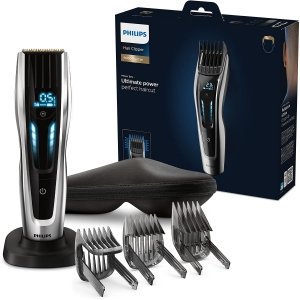 promo Philips Hair Clipper Série 9000 - Tondeuse à Cheveux avec Interface à Balayage Tactile (Modèle HC9450/20)