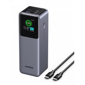 promo UGREEN Nexode Batterie Externe 25000mAh 200W Power Bank USB C Charge Rapide de 3 Ports PD QC 3.0 Écran Numérique Compatible avec iPhone 16 Plus Pro Max 15 Galaxy S24 Ultra MacBook Pro Air iPad Pro