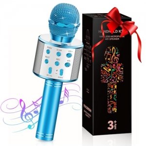 promo GeschenPark Microphone Karaoké, Jouet Garcon 4-10 Ans Micro Karaoke sans Fil Bluetooth Fille Cadeaux 4-12 Ans Fille Garcon Cadeau 4-12 Ans Jouet Enfant 4-12 Ans