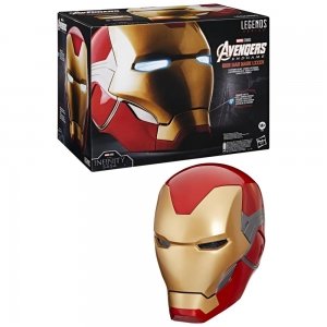 promo Avengers Marvel Legends Series, Casque électronique Premium Iron Man avec Effets Lumineux, Endgame, Jouet de Cosplay pour Adultes