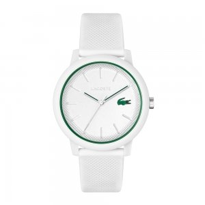 promo Lacoste Montre Analogique à Quartz pour homme avec Bracelet en silicone Blanc - 2011169