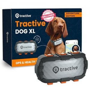 promo Tractive – collier GPS pour chien XL Adventure - Boîtier en fibre de verre - Jusqu'à 1 mois d'autonomie - Élue Marque de l'Année - Suivi global en direct - Moniteur d'activité - Alertes de santé