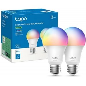 promo Tapo Ampoule Connectée WiFi, Ampoule LED E27 Multicolore 2500K-6500K, Dimmable 8.7 W 806Lm, Compatible avec Alexa et Google Home, Commande Vocale, Economie d'énergie, Tapo L530E(2-pack)