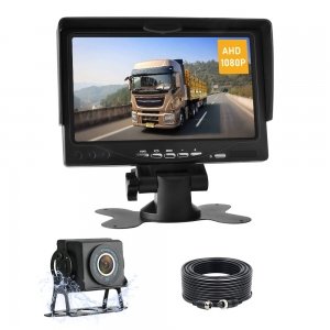 promo AHD 1080P Kit de Caméra de Recul Moniteur de Caméra de Recul pour Voiture 7 '' avec Capteur de Lumière LED, Caméra de Recul étanche IP68 Supervision pour Voiture Camping Car/Camion/RV/Remorques