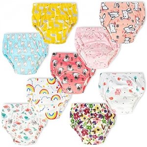 promo Heekcaa Lot de 9 Pantalons d'entraînement pour bébé, Pot de sous-vêtements pour Enfants à partir de 1 an, sous-vêtements d'entraînement des Toilettes (as4, Age, 2_Years, Regular)