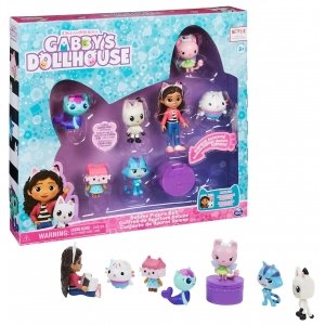 promo Gabby et la Maison Magique - Gabby Dollhouse - COFFRET DE FIGURINES DELUXE - Gabby, 6 Figurines De Chat Et 1 Accessoire Surprise - Gabby Chat - Figurines pour enfants - Jouet Enfant 3 Ans et +