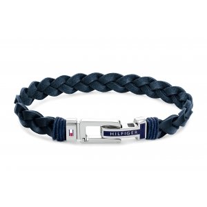 promo Tommy Hilfiger Jewelry Bracelet pour Homme en Cuir Bleu - 2790308