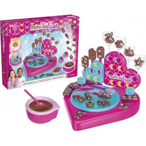 promo MINI DELICES - Mon Super Atelier Chocolat 5 En 1 - Kit Cuisine pour Enfants dès 6 Ans - Fabrication de Chocolats et Sucettes - Sans Cuisson - Accessoires Inclus - Idée Cadeau Patisserie - Lansay