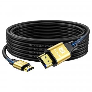 promo jojobnj 4K Câble HDMI 5m, Haute Vitesse 2.0 HDMI Câble 4K@60Hz 18Gbps, Ultra HD,Ethernet Audio retour, vidéo 4K,1080p,3D,Arc, HDR Compatible avec Xbox,PS5/PS4,TV, Blu-ray,ordinateur portable ect