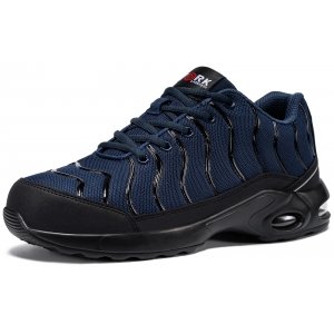 promo LARNMERN Chaussures de Securite Homme Embout en Acier Basket de Sécurité Confortables Chaussures Travail Sécurité Coussin d'air Légères Anti-Perforation (Bleu Marine, 45EU)