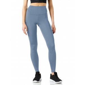 promo Amazon Essentials Legging de Course Taille Haute Femme, Bleu Délavé, 38