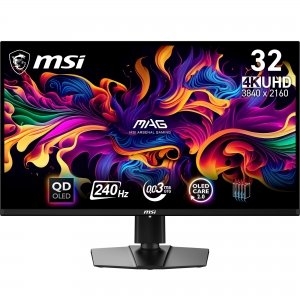 promo MSI MAG 321UPX QD-OLED écran gaming 31.5 pouces 4K UHD - Dalle Quantum Dot OLED 3840 x 2160, 240Hz / 0.03ms, 99% DCI-P3, ΔE≤2, DisplayHDR True Black 400 - DP 1.4a, HDMI 2.1, USB Type-C