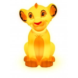 promo Paladone Simba Lampe en forme de 3D – Produit sous licence officielle Le Roi Lion, veilleuse Disney pour table de chevet ou décoration de chambre d'enfant, alimentée par piles