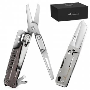 promo MIAOKE 6 en 1 Multitool avec Coffret Cadeau Tournevis Tournevis Tournevis Décapsuleur Camping Couteau Pince -Gentleman Noir