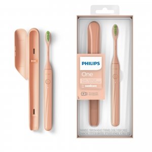 promo Philips One by Sonicare Brosse à dents rechargeable, Brillant (modèle HY1200/05)