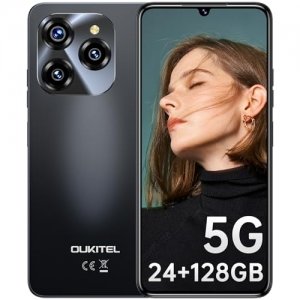 promo OUKITEL C50 Téléphone Portable Débloqué 5G - Smartphone Android 14, 24GO+128GO/1TO, Smartphone Débloqué 5100mAh, 50MP Caméra, Écran 6.8\