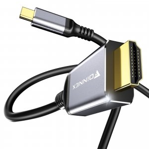 promo FOINNEX Câble USB C vers HDMI, 4K@60Hz Cable USB Type-C a HDMI, USB 3.1 to HDMI 2.0 Cordon HDR, HDCP2.2, Thunderbolt 3/4 Compatible pour MacBook Pro/Air, iPad Pro, Surface, Galaxy S8-S23, 2M/6.6FT