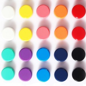 promo PYJLBX Aimant Frigo, Aimant Puissant Aimants Tableau Magnétique Magnet Frigo, 20PCS 10 Couleurs Petit Aimant Rond Mini Aimant Frigo Decoratif Aiment Magnets pour Tableau Magnetique,Calendrier, Frigo