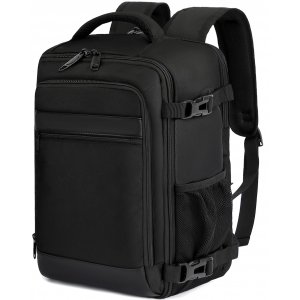 promo KLOSTAIN Bagage Cabine 40x20x25 pour Ryanair Sac à Dos Voyage Cabine Avion 20 L Femme Homme sous Siège Bagage à Main Petit Sac à Dos pour Ordinateur Portable 14 Pouces Noir