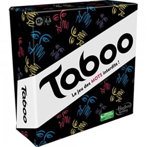 promo Hasbro Gaming Jeu Taboo Classique, Jeu de Mots à deviner, Jeu de Groupe pour Ados et Adultes, Jeu de société pour 4 Joueurs et Plus, à partir de 13 Ans