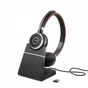 promo Jabra Evolve 65 SE - Micro-casque mono Bluetooth sans fil - Micro à réduction de bruit, haute autonomie et base de chargement - Certifié UC, fonctionne avec les plateformes Zoom, Unify, etc. - Noir