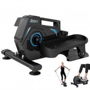 promo THERUN Mini Vélo Elliptique avec Fitness à 8 Niveaux de Résistance Elliptique Ecran LCD, Mini Vélo elliptique d'Appartement de Bureau, Entraînement Cardio, Compact et Portable (Bleu)